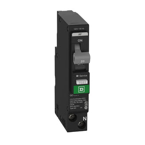 Square D QO QO120PAFC Miniature Circuit Breaker, Combination Arc Fault, 20 A, 1-Pole, 120 VAC, Plug-In, Pack of 3