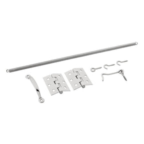 National Hardware N185-700 Screen/Storm Door Set, Stainless Steel, 8-Piece, For: Screen/Storm Doors