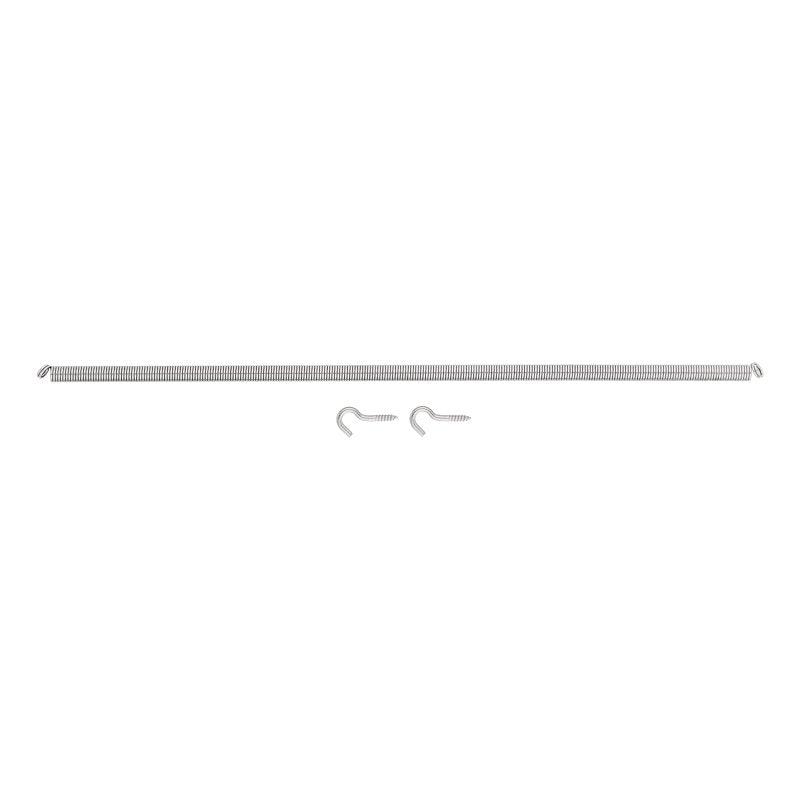 National Hardware N185-702 Door Spring, Steel, Stainless Steel, Loop End, 22 lb