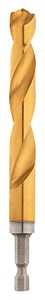 Milwaukee SHOCKWAVE 48-89-4621 Impact Drill Bit, 3/8 in Dia, 4.65 in OAL, Twist Flute, 1/4 in Dia Shank, Hex Shank