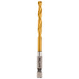 Milwaukee 48-89-4610 Impact Drill Bit, 13/64 in Dia, 3-1/2 in OAL, Twist Flute, 1/4 in Dia Shank, Hex Shank