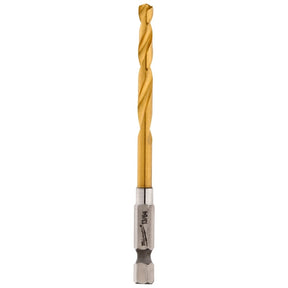 Milwaukee 48-89-4610 Impact Drill Bit, 13/64 in Dia, 3-1/2 in OAL, Twist Flute, 1/4 in Dia Shank, Hex Shank