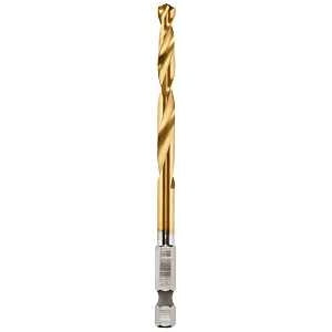 Milwaukee 48-89-4612 Impact Drill Bit, 15/64 in Dia, 4.13 in OAL, Twist Flute, 1/4 in Dia Shank, Hex Shank