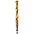 Milwaukee 48-89-4624 Impact Drill Bit, 27/64 in Dia, 4.88 in OAL, Twist Flute, 1/4 in Dia Shank, Hex Shank