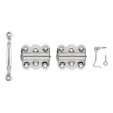 National Hardware N185-707 Screen/Storm Door Set, Stainless Steel, 5-Piece, For: Screen/Storm Doors