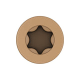 Camo 0376130 Deck Screw, #8 Thread, 2 in L, Coarse Thread, Countersink Head, Star Drive, Type 17 Slash Point, 100