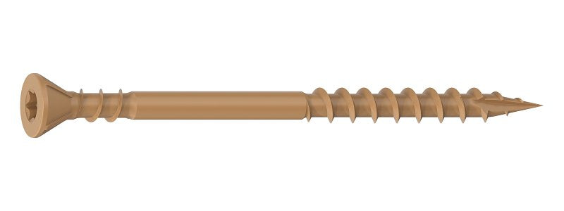 Camo 0376174 Deck Screw, #10 Thread, 3 in L, Coarse Thread, Countersink Head, Star Drive, Type 17 Slash Point