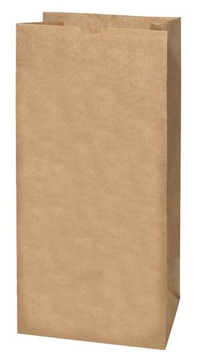 AJM RBR30105NPOG Trash Bag, 30 gal Capacity, Paper, Brown, Pack of 10