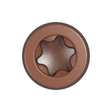 ProFIT 349554 Screw, #10 Thread, 2-1/2 in L, Star Drive, Double Slash, Type 99 Point, Redwood
