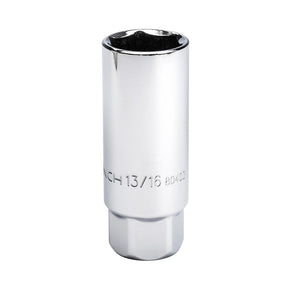 GearWrench 80403 Spark Plug Socket, 13/16 in Socket, 3/8 in Drive, Square Drive, 6-Point, Alloy Steel
