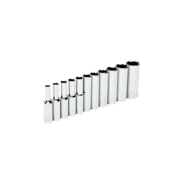GearWrench 80305 Deep Socket Set, Alloy Steel, Full Polish Chrome