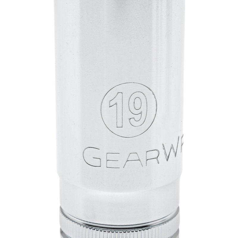 GearWrench 80555 Deep Socket Set, Alloy Steel, Full Polish Chrome