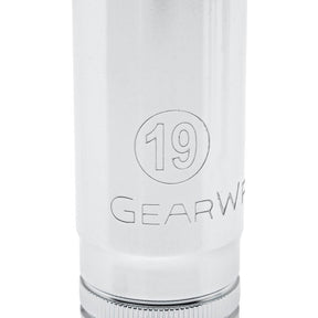 GearWrench 80555 Deep Socket Set, Alloy Steel, Full Polish Chrome