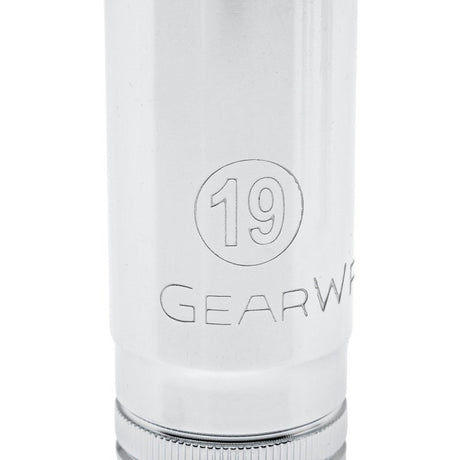 GearWrench 80555 Deep Socket Set, Alloy Steel, Full Polish Chrome