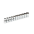 GearWrench 80702 Standard Socket Set, Alloy Steel, Full Polish Chrome