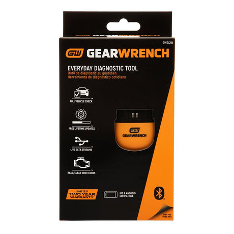 GearWrench GWSCAN Everyday Diagnostic Tool Bluetooth OBDII Tester