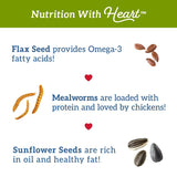 Love My Girls 15195 Flax and Worms Snack, 5 lb