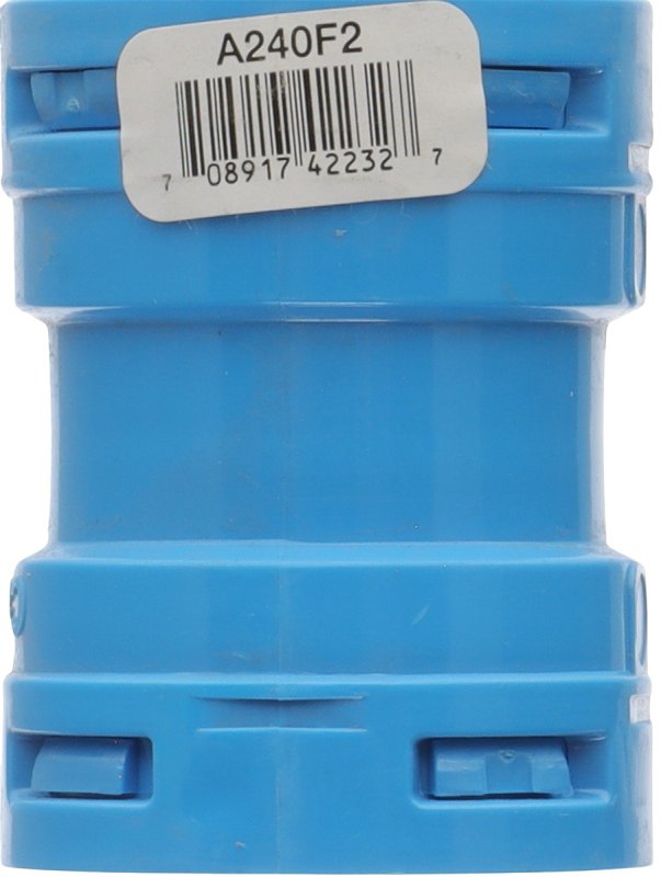 Carlon A240F2-10R ENT Coupling, 1 in, 1.74 in Dia, 2.3 in L, Polycarbonate, Blue
