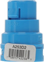 Carlon A253D2-10R ENT Adapter, 1/2 in Snap-In Male, 1.27 in Dia, 1.79 in L, Polycarbonate, Blue