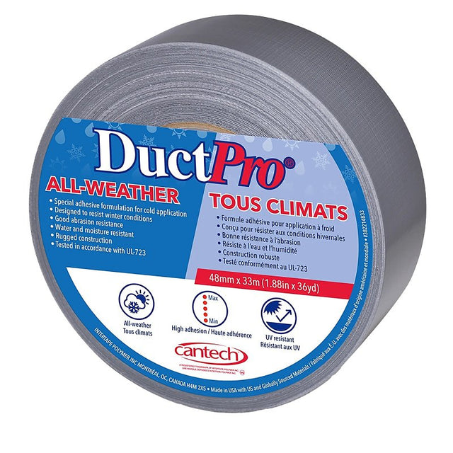 DUCT TAPE POLYE SILVER 48MMX3M