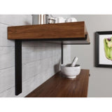 Shelf-Made Silverton 201 RP-201SL-10BK Premium Decorative Shelf Bracket, 75 lb, 10 in L, 8.313 in H, Steel