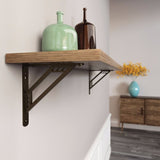 Shelf-Made Richland 201 Series RP-201RC-12BRZ Premium Decorative Shelf Bracket, 500 lb, 12 in L, 10 in H, Steel