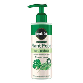 Miracle-Gro Tropical 3421606 Houseplant Food, 8 oz Bottle, Liquid, 1-0.5-1 N-P-K Ratio