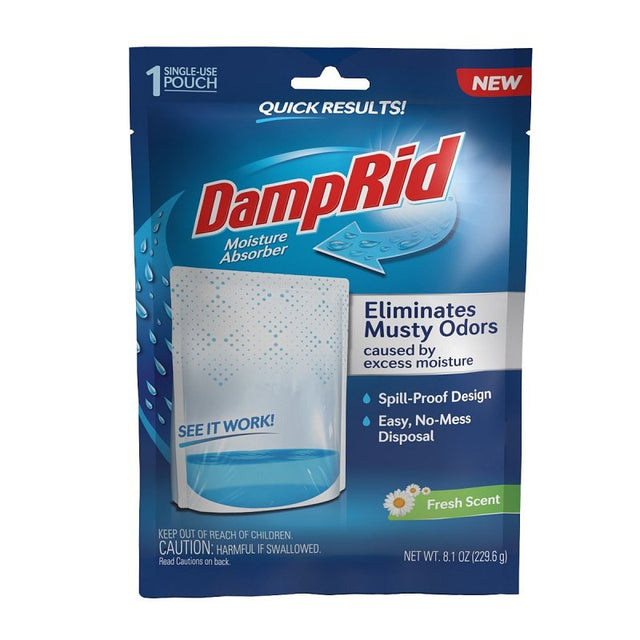 DampRid FG20FS Moisture Absorber, 8.1 oz Bag, Solid