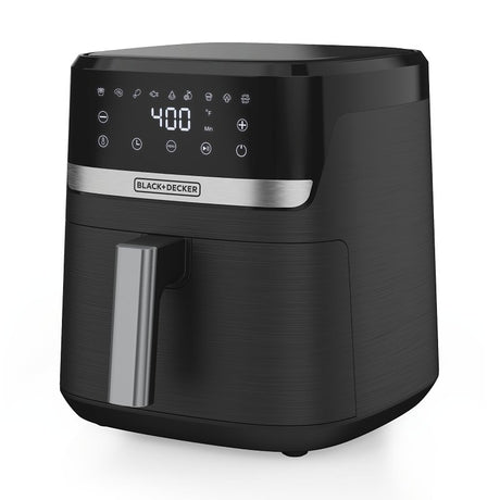 Black+Decker Purifry AFBD Series AFBD42-0BD Air Fryer, 4 qt, 1300 W, 1-Basket, Timer, Touch Control, Black