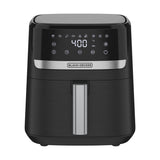Black+Decker Purifry AFBD Series AFBD42-0BD Air Fryer, 4 qt, 1300 W, 1-Basket, Timer, Touch Control, Black