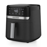 Black+Decker Purifry AFBD Series AFBD62-0BD Air Fryer, 6 qt, 1500 W, 1-Basket, Timer, Touch Control, Black
