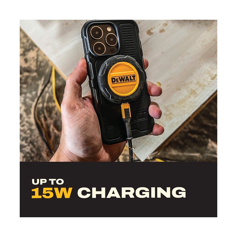 DEWALT 204 0017 DW2 Magnetic Wireless Charging Pad, Black/Yellow, Pack of 2