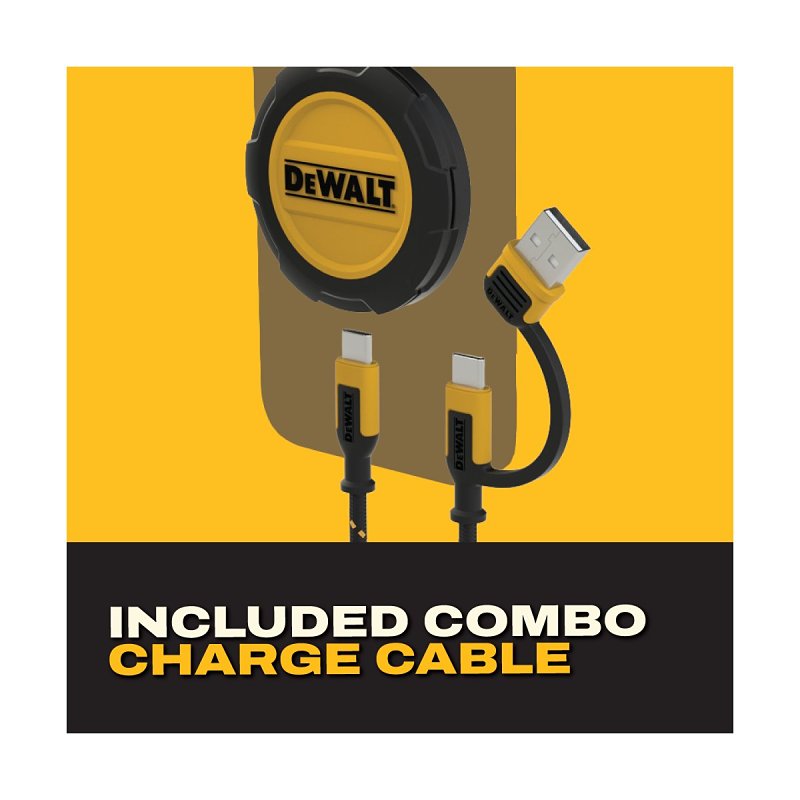 DEWALT 204 0017 DW2 Magnetic Wireless Charging Pad, Black/Yellow, Pack of 2