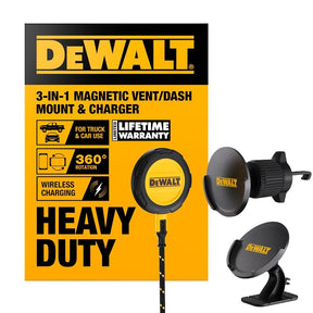 DEWALT 204 0017 DW2 Magnetic Wireless Charging Pad, Black/Yellow, Pack of 2
