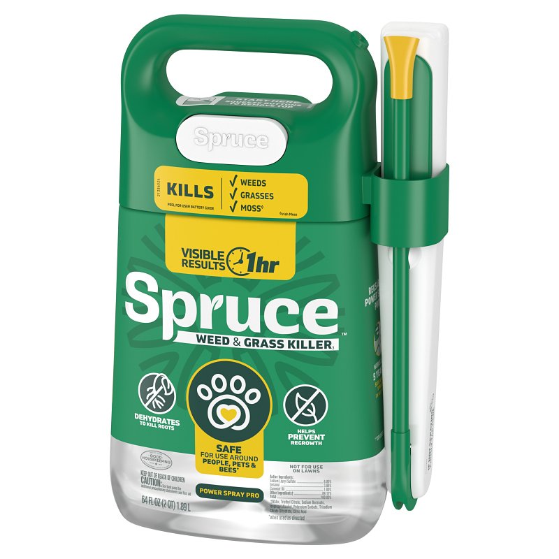 Spruce 810121300425 Power Wand Weed and Grass Killer, Liquid, Spray Application, 64 oz Bottle