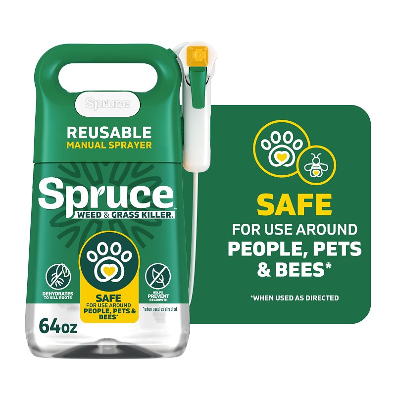 Spruce 810121300432 Manual Weed and Grass Killer, Liquid, Spray Application, 64 oz