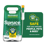 Spruce 810121300432 Manual Weed and Grass Killer, Liquid, Spray Application, 64 oz