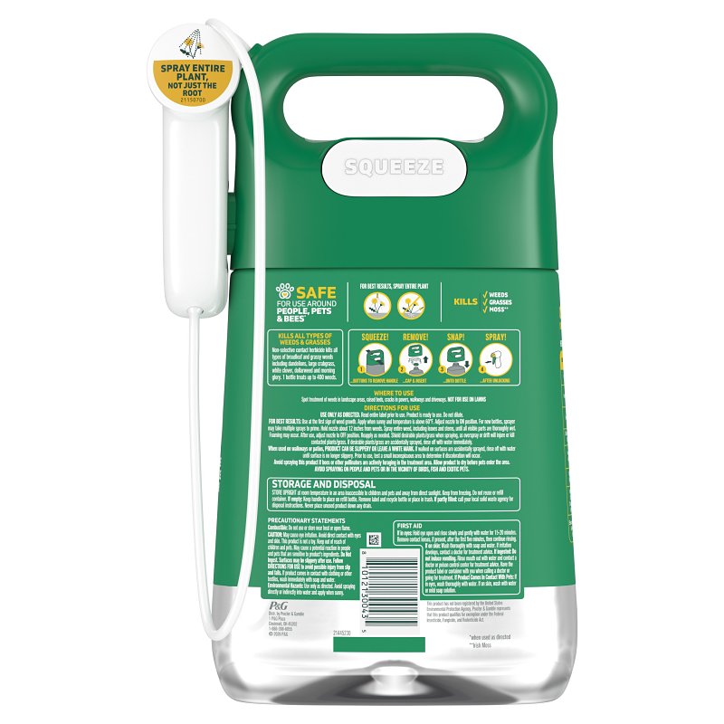 Spruce 810121300432 Manual Weed and Grass Killer, Liquid, Spray Application, 64 oz