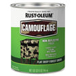 Rust-Oleum 379560 Paint, Water Base, Flat Sheen, Flat Deep Forest Green, 1 qt, 50 to 90 sq-ft/qt Coverage Area, Pack of 2