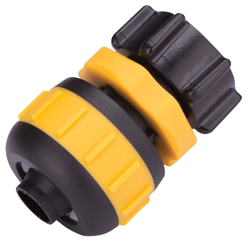 Landscapers Select GC629 Hose Coupling, 5/8 to 3/4 in, Female, Plastic, Yellow/Black