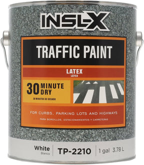 Insl-X TP2210099-01 Traffic Marking Paint, Flat, White, 1 gal, Can, Pack of 4