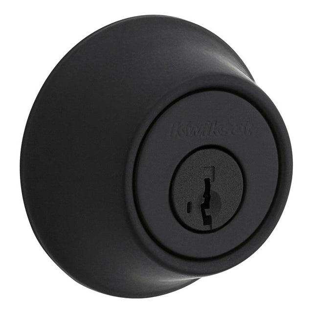 Kwikset 660 Series 660 514 SMT 6AL STR KP Deadbolt, 3 Grade, Keyed Key, Zinc, Matte Black, 2-3/8, 2-3/4 in Backset