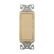 Eaton 7503 Series 7503V 3-Way Decorator Rocker Switch, 15 A, 120/277 V, 3-Way, Back Wire, Push Wire