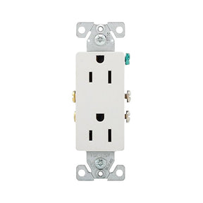 RECEPTCLE DPX RES WHT 15A 125V