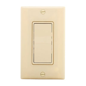 Eaton Wiring Devices 7500 Series 7501V Rocker Switch, 15 A, 120/277 V, Lead Wire Terminal, Ivory