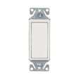 Eaton Wiring Devices 7500 Series 7501W Rocker Switch, 15 A, 120/277 V, SPST, Lead Wire Terminal, White, 1-Phase