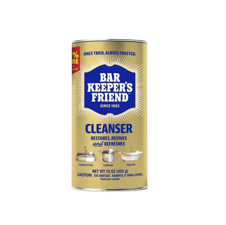 Bar Keepers Friend 11584 Cleanser, 15 oz Canister