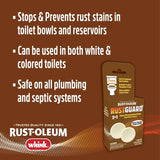 Rust-Oleum Whink RUSTGuard Series 390879 Bowl Cleaner, 4 oz Box, Tablet, White