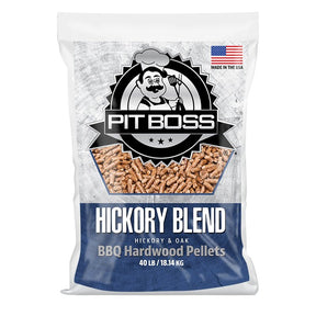 Pit Boss 55436 Series Pellets, Hickory Blend, Hardwood, 40 lb Bag