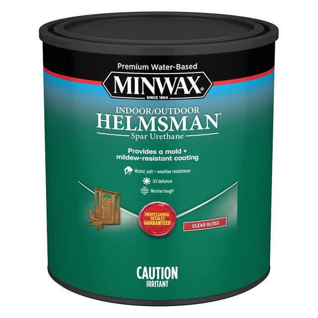Minwax Helmsman CM4304004 Spar Urethane Varnish, Gloss, Clear, 946 mL, Pack of 4